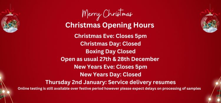 Festive Opening Hours